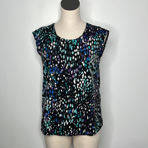 BANANA REPUBLIC SLEEVLESS MULTICOLOR OPEN BACK XS - Picture 1 of 11